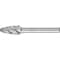 Pferd HICOAT Carbide Bur - Tree, ALU cut - 3/8" x 3/4" x 1/4" Shank - SF-3, HC-NFE Coating 24710 - alternate 1
